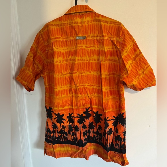 Orange Point Zero Button Down - Picture 2 of 2